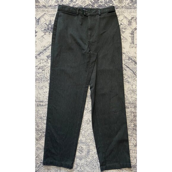 Dockers Pants - Dockers Stretch Womens Gray Pants Size 12 Straight Leg Cotton Zip High Rise